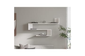 Hyllor Rollingford Hylla 120x20 cm Vit - Förvaring - Hylla - Vägghylla