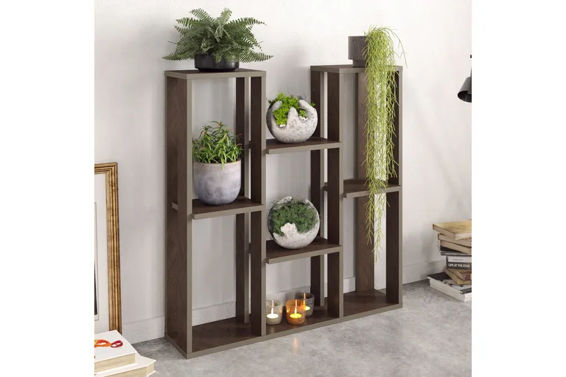 Chloemae Växtbord 90 cm - Valnöt - Förvaring - Hylla - Hyllplan & hyllkonsol