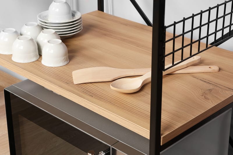 Fristående hyllplan Cartin Kökshylla 45x60 cm Natur,Svart - Förvaring - Hylla - Hyllplan & hyllkonsol