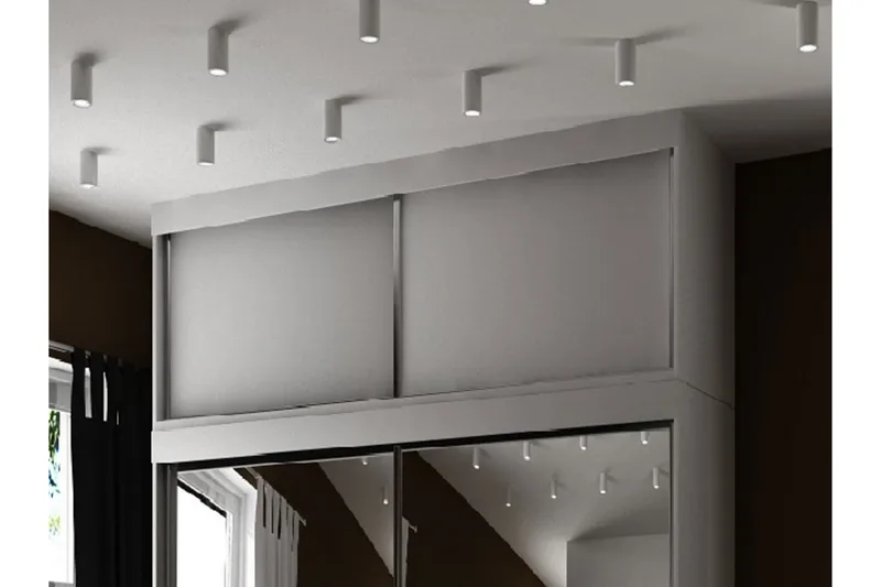 Szaf Hyllförvaring 62x100 cm till Garderob LED-belysning - Vit - Förvaring - Hylla - Hyllplan & hyllkonsol