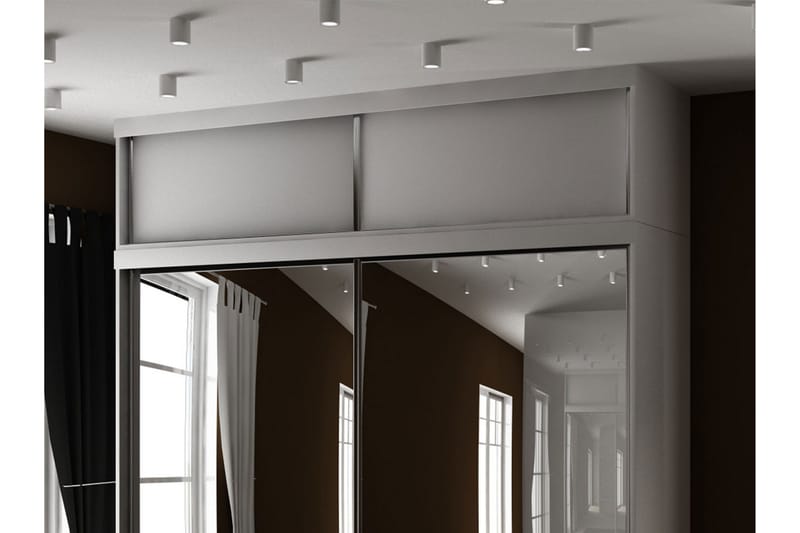 Szaf Hyllförvaring 62x200 cm till Garderob LED-belysning - Vit - Förvaring - Hylla - Hyllplan & hyllkonsol