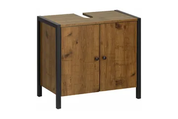 Brayden Tvättställ 60 cm - Brun/Svart - Hus & renovering - Kök & bad - Badrum - Badrumsmöbler & badrumsinredning - Tvättställsskåp & kommod