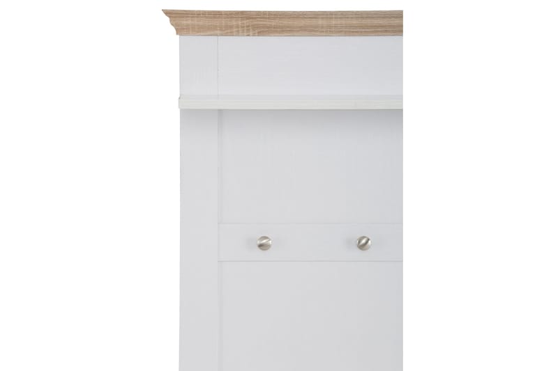 Dareia Hylla 80 cm - Vit/Brun - Förvaring - Klädförvaring - Klädhängare - Klädställning