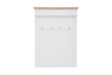 Dareia Hylla 80 cm - Vit/Brun - Förvaring - Klädförvaring - Klädhängare - Klädställning