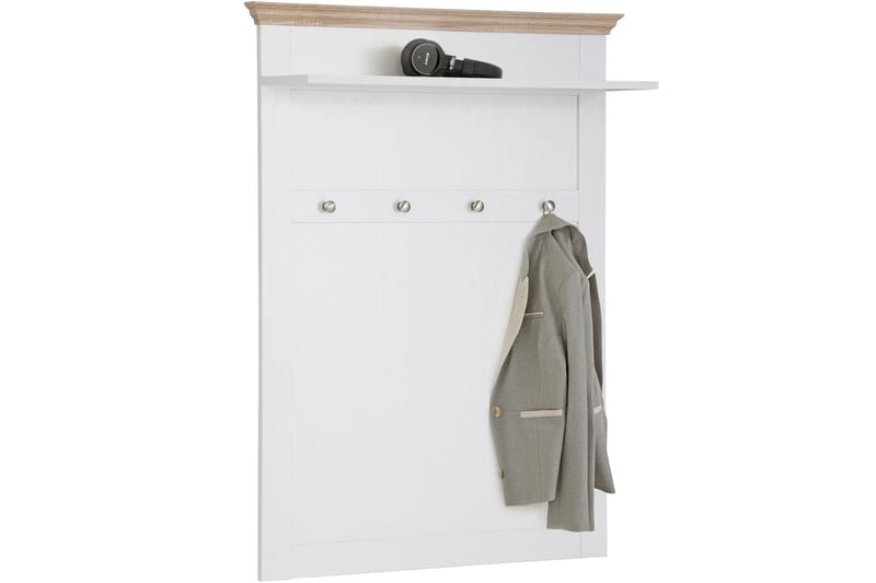 Dareia Hylla 80 cm - Vit/Brun - Förvaring - Hylla - Hyllsystem
