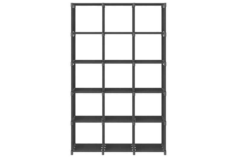 Hylla med 15 kuber grå 103x30x175,5 cm tyg - Grå - Förvaring - Hylla - Hyllsystem