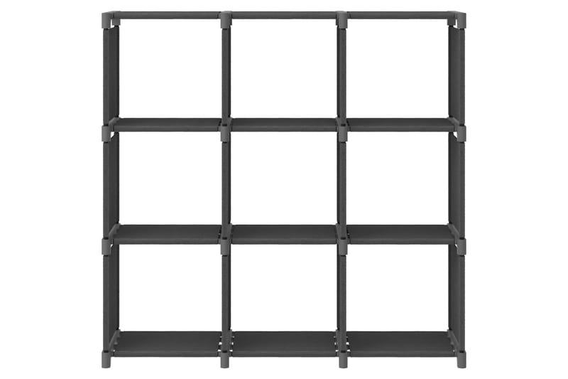 Hylla med 9 kuber grå 103x30x107,5 cm tyg - Grå - Förvaring - Hylla - Hyllsystem