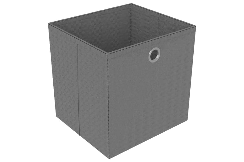 Hylla med 9 kuber med lådor grå 103x30x107,5 cm tyg - Grå - Förvaring - Hylla - Hyllsystem