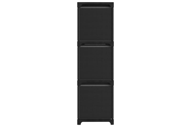 Hylla med 9 kuber med lådor svart 103x30x107,5 cm tyg - Svart - Förvaring - Hylla - Hyllsystem