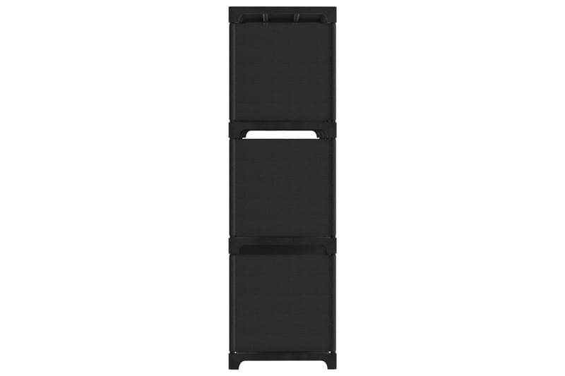 Hylla med 9 kuber svart 103x30x107,5 cm tyg - Svart - Förvaring - Hylla - Hyllsystem