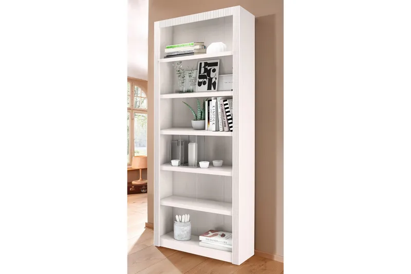 Minturn Bokhylla 82,5 cm Bred - Vit - Förvaring - Hylla - Bokhylla