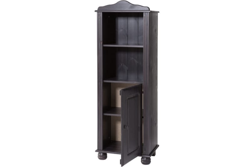 Remiel Bokhylla 45 cm Smal Dörr - Svart - Förvaring - Hylla - Hyllsystem