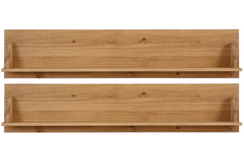 Taisia Vägghylla 120 cm 2-pack - Brun - Förvaring - Hylla - Vägghylla