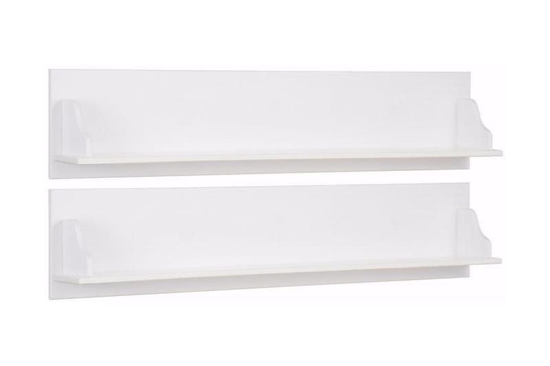 Taisia Vägghylla 120 cm 2-pack - Vit - Hyllsystem