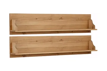 Taisia Vägghylla 120 cm 2-pack - Brun - Förvaring - Hylla - Vägghylla