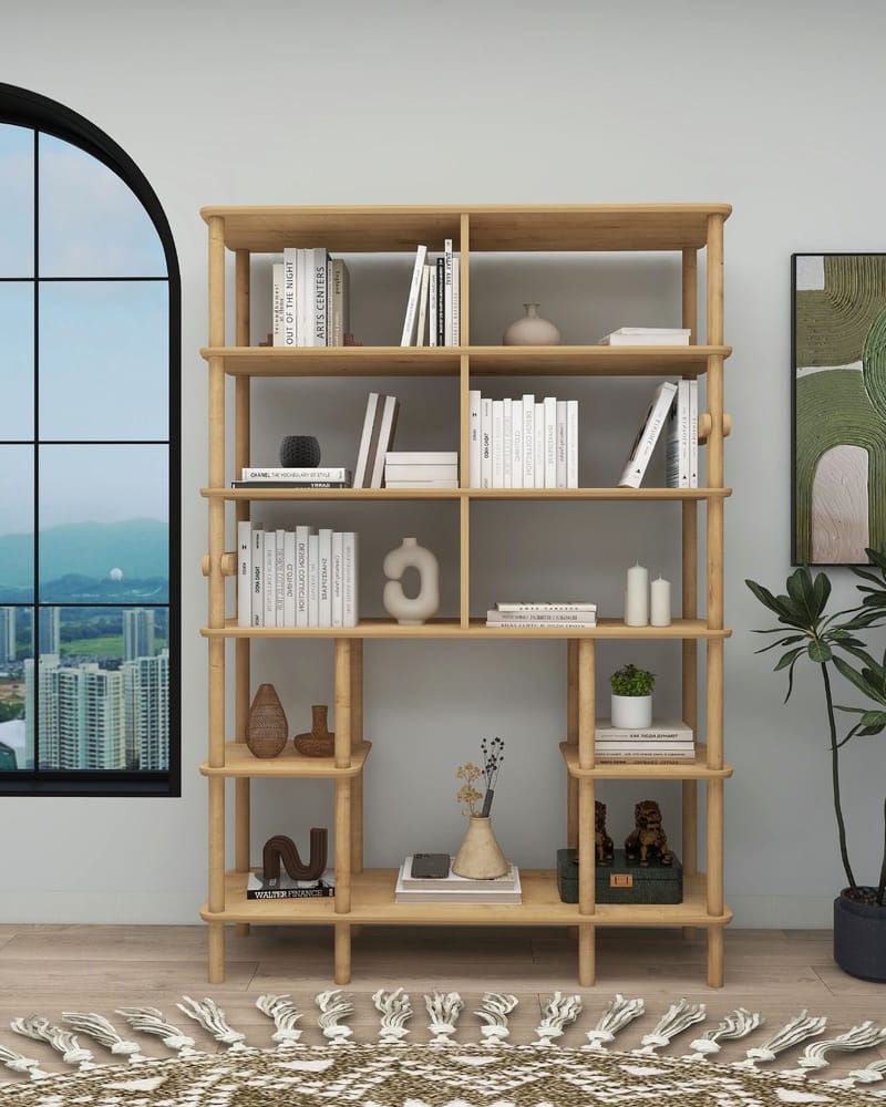 Icterina Bokhylla 120 cm i Ek - Brun - Förvaring - Hylla - Bokhylla