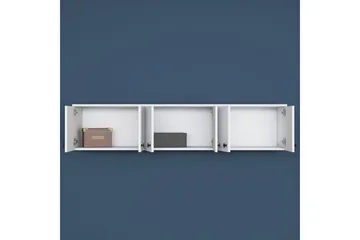 Jaibir Vägghylla 179,6x37,5 cm Vit - Hanah Home - Förvaring - Hylla - Vägghylla