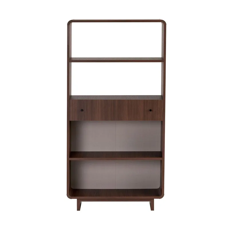Kalvo Bokhylla 78x153x34 cm - Valnöt - Förvaring - Hylla - Bokhylla