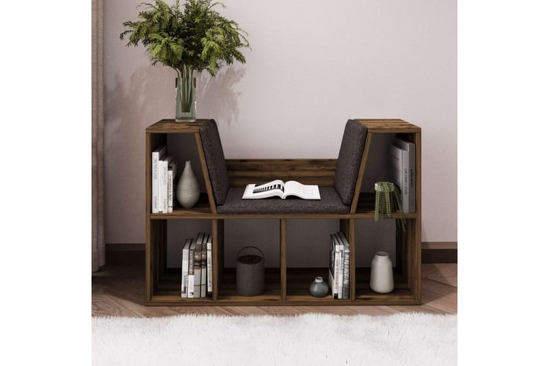 Kylen Bokhylla 103 cm - Valnöt - Förvaring - Hylla - Bokhylla