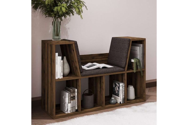 Kylen Bokhylla 103 cm - Valnöt - Förvaring - Hylla - Bokhylla