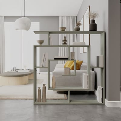 Labirent Bokhylla 125 cm Ash Green - Förvaring - Trademax