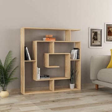 Labirent Bokhylla 125 cm i Ek - Brun - Förvaring - Hylla - Bokhylla