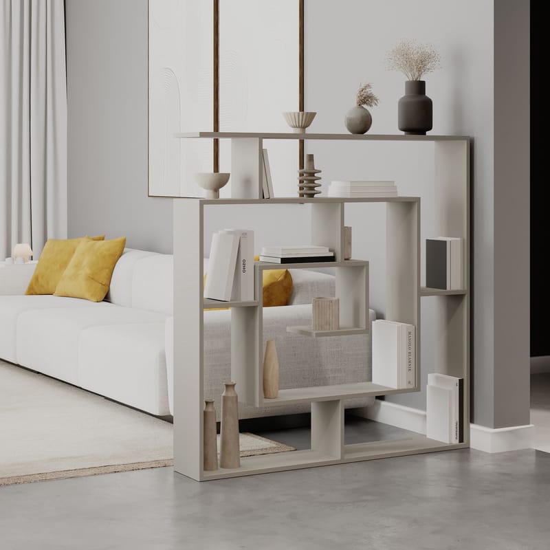 Labirent Bokhylla 125 cm - Sandstone - Förvaring - Hylla - Bokhylla