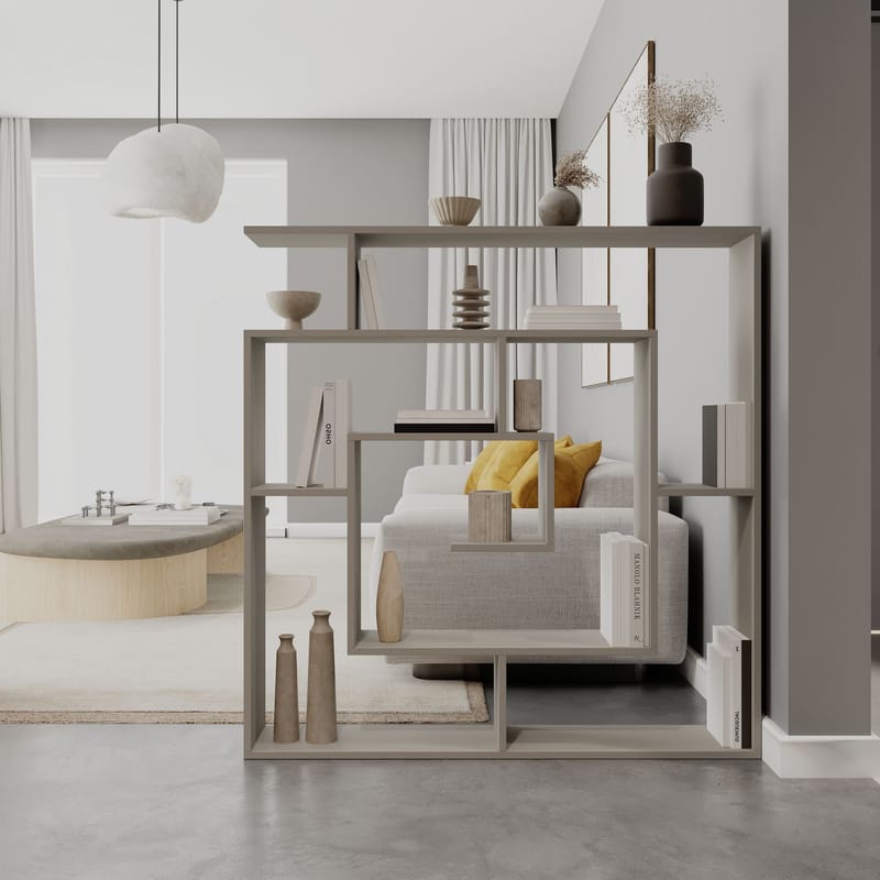 Labirent Bokhylla 125 cm - Sandstone - Förvaring - Hylla - Bokhylla