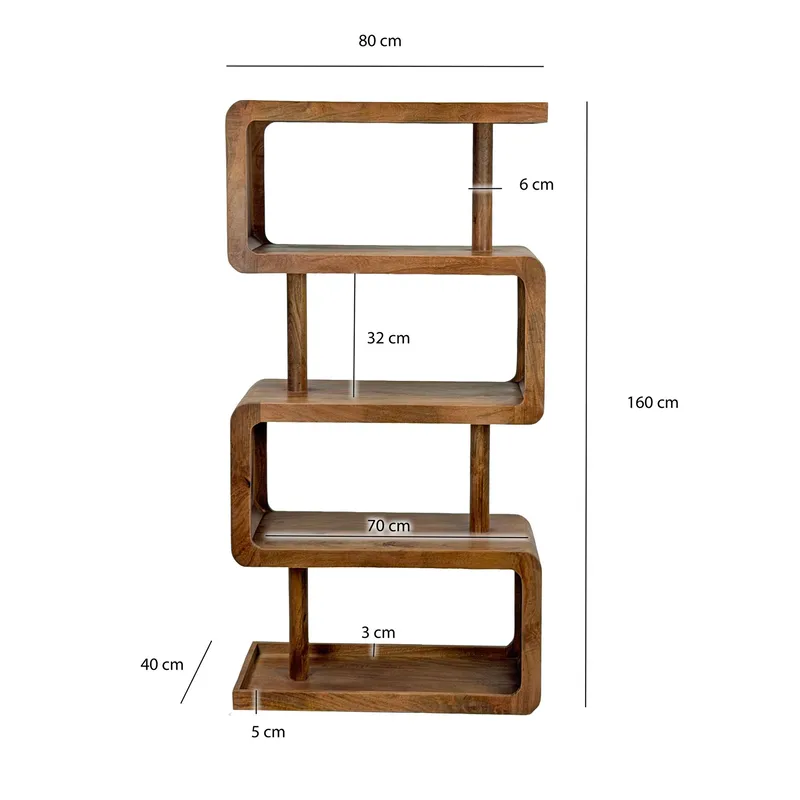 Livova Fristående hylla 80 cm - naturbrun - Förvaring - Hylla - Hyllplan & hyllkonsol