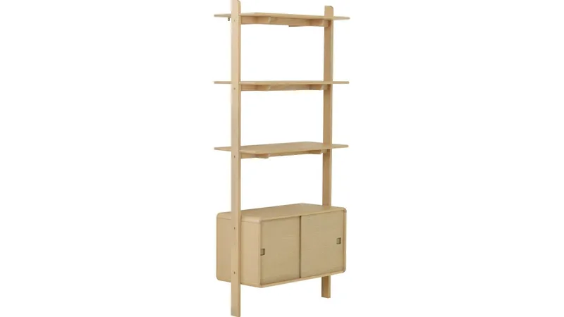 Milnor Vägghylla 80 cm, Vitpigmenterat