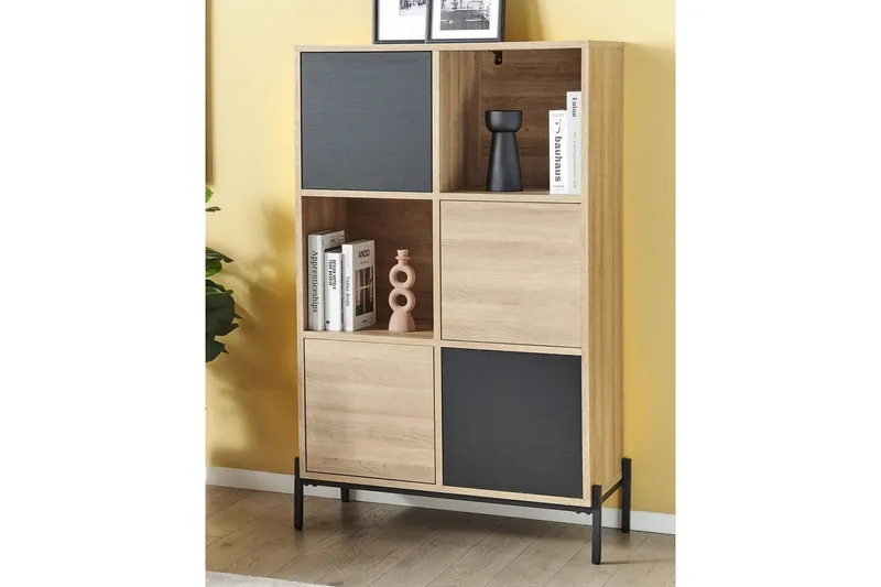Moines Bokhylla 80 cm i Ek - Ljusbrun - Förvaring - Hylla - Bokhylla