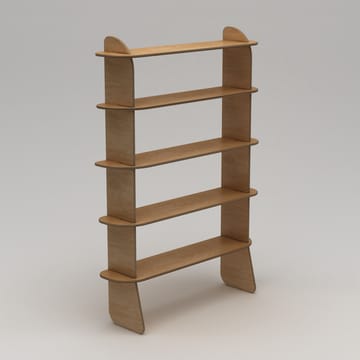Molira Bokhylla 102x215 cm - Naturträ - Förvaring - Hylla - Bokhylla