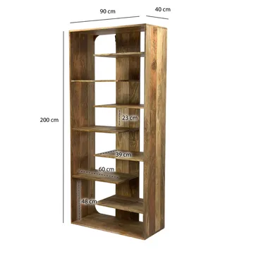 Moraro Fristående hylla 90 cm - Naturbrun - Förvaring - Hylla - Bokhylla