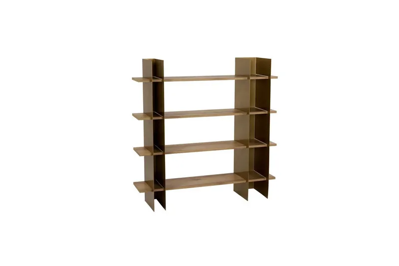 Nara Bokhylla 120 cm - Guld - Förvaring - Hylla - Bokhylla