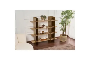 Nara Bokhylla 120 cm - Guld - Förvaring - Hylla - Bokhylla