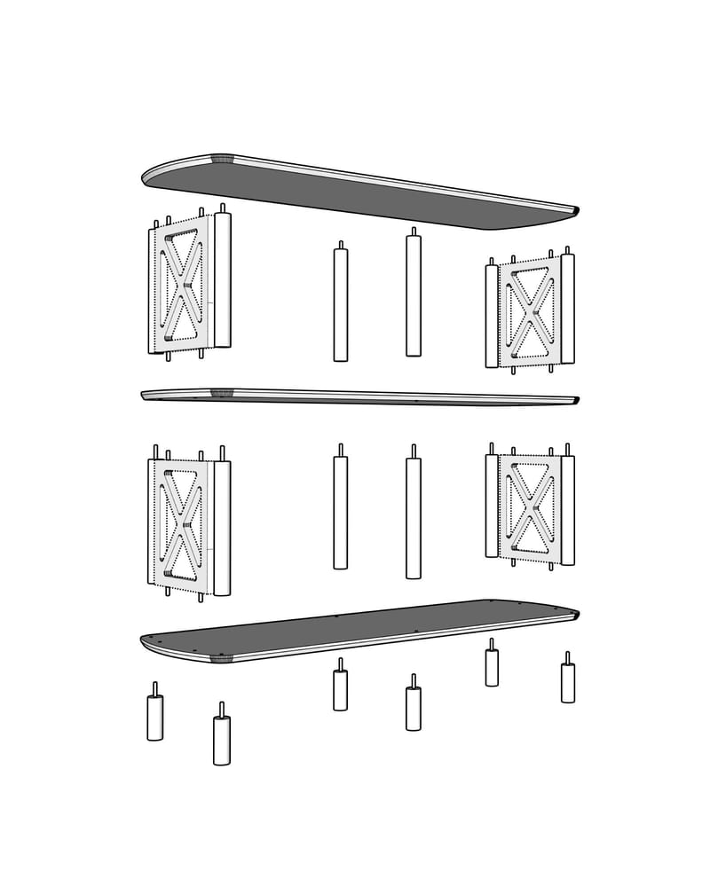 Nerola Bokhylla 80 cm - Ek - Förvaring - Hylla - Bokhylla