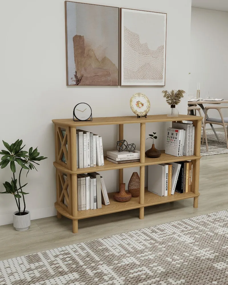 Nerola Bokhylla 80 cm - Ek - Förvaring - Hylla - Bokhylla