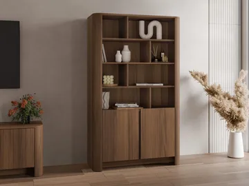Norrhassel Bokhylla 103 cm i Valnöt - Brun - Förvaring - Hylla - Bokhylla