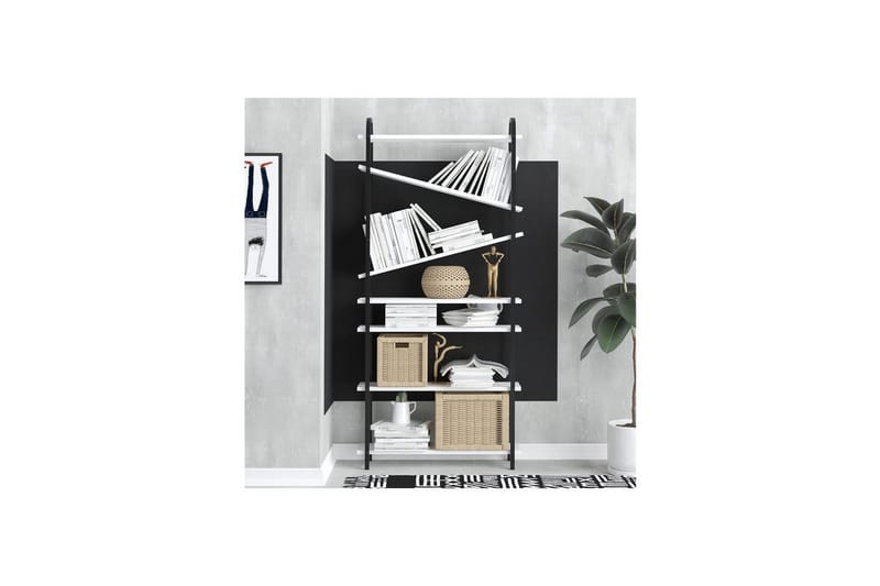 Norvas Bokhylla 78 cm - Svart/Vit - Förvaring - Hylla - Bokhylla