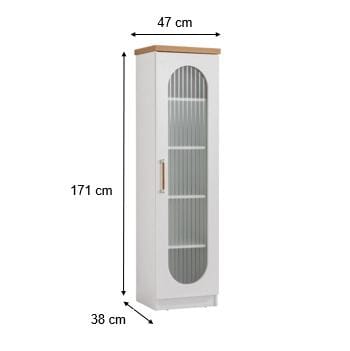 Nusrat Bokhylla 47 cm i Målat Trä - Vit - Förvaring - Hylla - Bokhylla