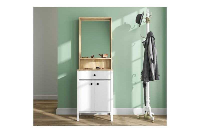 Orlan Fristående Hyllplan 190 cm - Natur/Vit - Förvaring - Hylla - Hyllplan & hyllkonsol