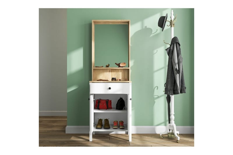 Orlan Fristående Hyllplan 190 cm - Natur/Vit - Förvaring - Hylla - Hyllplan & hyllkonsol