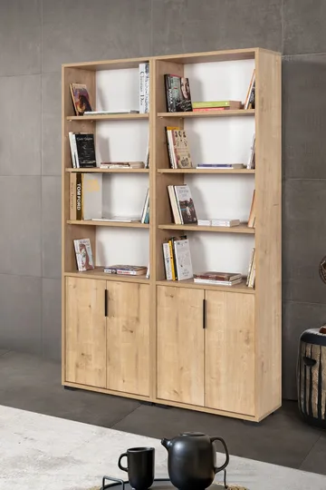 Pavio Bokhylla 120x187x30 cm - Sapphire Oak - Förvaring - Hylla - Bokhylla