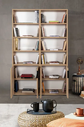 Pavio Bokhylla 120x187x30 cm - Sapphire Oak - Förvaring - Hylla - Bokhylla