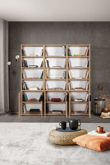 Pavio Bokhylla 180x187x30 cm - Sapphire Oak - Förvaring - Hylla - Bokhylla