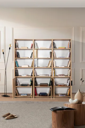 Pavio Bokhylla 180x187x30 cm - Sapphire Oak - Förvaring - Hylla - Bokhylla