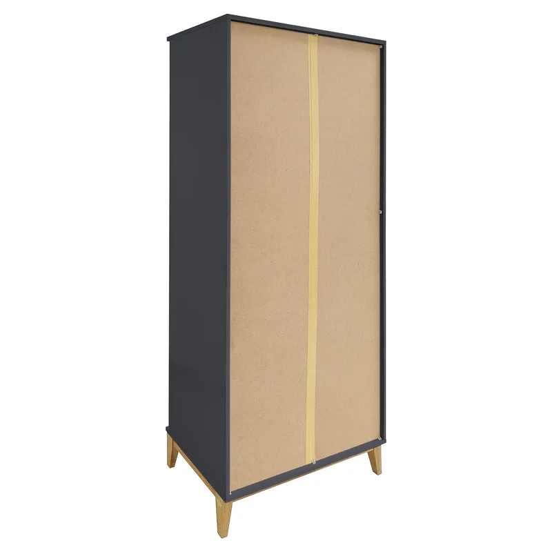 Pelle Bokhylla 80x191 cm - Grå/Wotan-ek - Förvaring - Hylla - Bokhylla