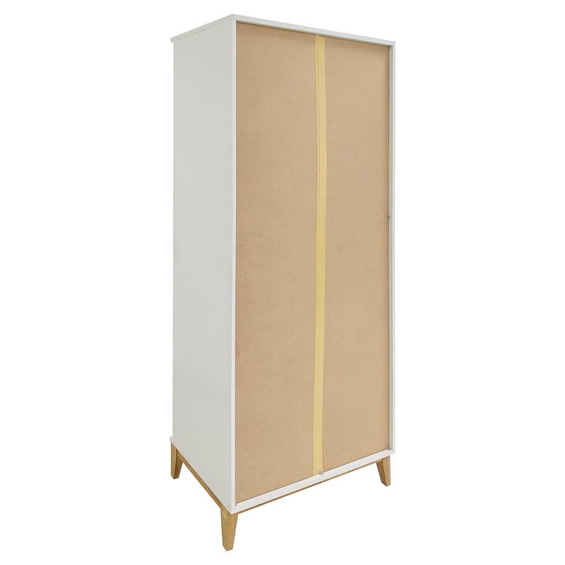 Pelle Bokhylla 80x191 cm - Vit/Wotan-ek - Förvaring - Hylla - Bokhylla