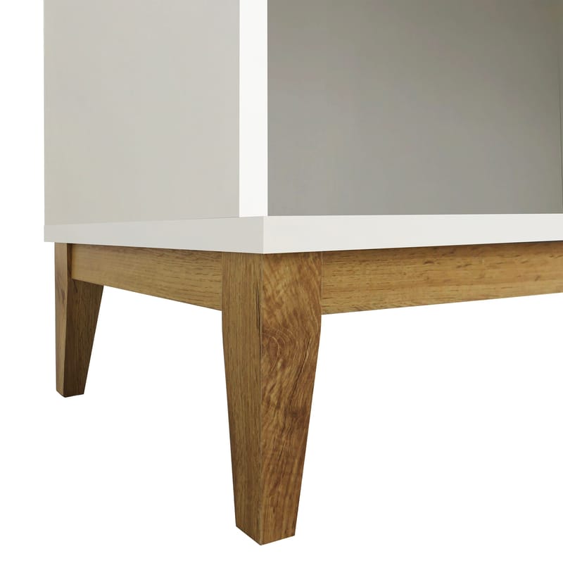 Pelle Bokhylla 80x191 cm - Vit/Wotan-ek - Förvaring - Hylla - Bokhylla