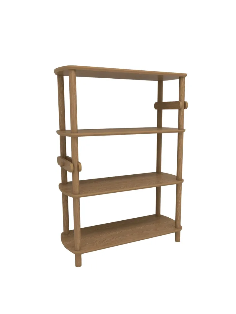 Pienk Bokhylla 80x112 cm, Ek